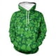 thumbnail image 3 of Sudadera con capucha con estampado de tréboles de la suerte y plantas para hombre, ropa con estampado de hierba y flores en 3D, novedad en sudaderas con capucha, moda Harajuku y2k, 3 of 5