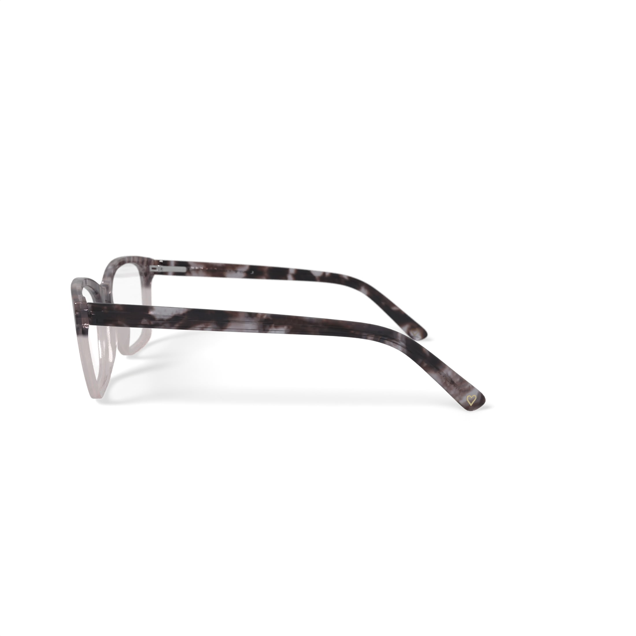 Hard Candy Women's HC207 Cat Eye Prescription Eyeglasses with Case, Brown Tortoise Gradient