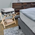 thumbnail image 3 of ECOMEX Pack of 2 Premium Solid Wood Luggage RackFoldable Luggage Stand for Guest RoomNatural, 3 of 8