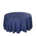 thumbnail image 5 of Efavormart Round Tablecloth, 132 Inch Stain & Wrinkle Resistant Washable Table Cloth, Decorative Polyester Fabric Table Cover for Banquet, Wedding, Dining- Navy Blue, 5 of 9