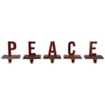 thumbnail image 2 of Northlight Bas de Noël à Carreaux Buffalo "PEACE" - 6 Pouces - 5 Pcs, 2 of 6