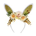 thumbnail image 1 of Abbraccia Diadema orejas de liebre animada, cinta de pelo festiva, tela, para niños y adultos, estilo urbano, 1 of 6