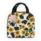 thumbnail image 1 of Easygdp Cute Cow Print Sunflower C Bolsa Térmica Premium - Tela Oxford Impermeable, Gran Capacidad, Bolsillo Frontal, Unisex para Trabajo, Escuela, Actividades al Aire Libre y Picnics, 1 of 8