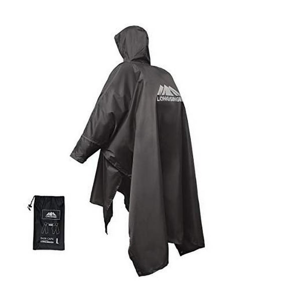 Longsinger Waterproof Lightweight Reusable Rain Ponchos (Unisex)