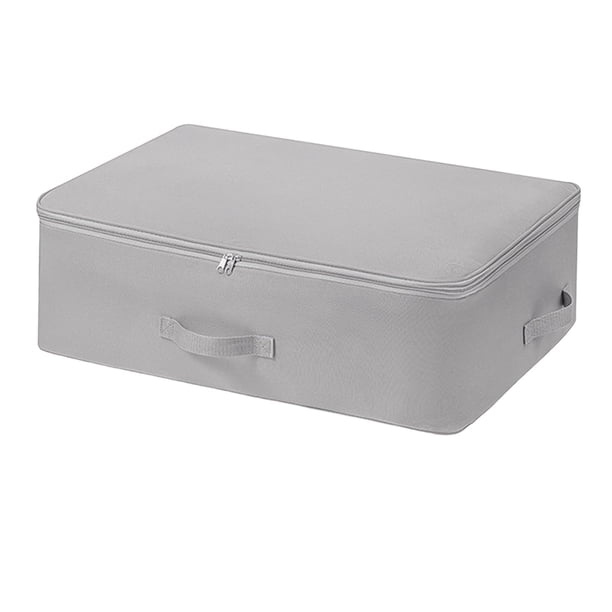 Bolsa de almacenamiento de tela Oxford Sunnimix para debajo de la cama Organizador impermeable Gris extendido