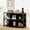 Black, variant on 12 Cube Storage Organizer Bookshelf, Horizontal Bookcase, Accent Cubby Shelf, Media Console Table for Living Room, Home Office, 11.8" D x 47.6" W x 38.2" H, Black