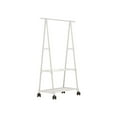 thumbnail image 2 of Hauiodp Clothes Rack with Wheels, Freestanding Garment Rack with 2 Metal Shelves for Hanging Clothes, Multifunctional Garment Rack for Laundry, Bedroom, Bathroom, 2 of 6