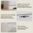 thumbnail image 6 of FANRAL Shoe Cabinet with 3 Flip Drawers,Adjustable Shelves Wooden Slim Shoe Storage Cabinet and Rack for Entryway,White, 6 of 8