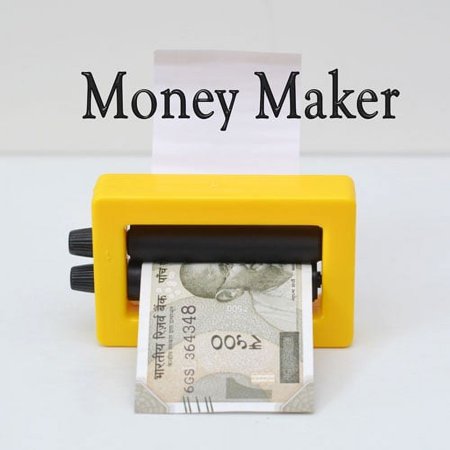 MilesMagic Magician's Money Maker Wonder Trick Printing Machine Gimmick Close Up Magic Dollar or Color Change Printer Effect