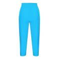 thumbnail image 4 of Womens Capri Pants Plus Size Summer Casual Vocation Beach Capris Active Stretch Yoga Pants Clearance Clothes Under $5.00, 4 of 5