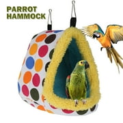 Angle View: Willster Bird Sleep Nest Cage Pet Hammock Hang Cave Bed Parrot Parakeet Budgie Tent Warm