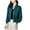 Green, variant on ZyeKqe Womens Jackets Casual Crew Neck Zip up Lightweight Fall Fashion Jackets Cropped Thin Coats with Pockets