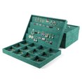 thumbnail image 4 of QualitChoice Velour Jewelry Tray Bracelet Earring Rectangle Shape Soft Organizer Pin Bangle Brooches Holder for Table Dresser Type 1 Type 3, 4 of 6