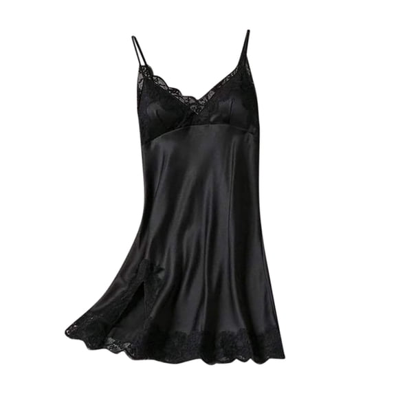 Kureaily Women's Suspender Nightgown Passion Lace Casual Home Pajamas Soft Loungewear