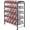 Black, variant on 5 Tier Water Bottle Organizer Small Water Bottle Holder Stand Freestanding Metal Bottled Water Rack Dispenser for Kitchen, Pantry Organization and Storage, Silver