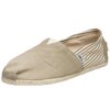TOMS Men's Classic Rope Slip-On Shoes Black Red Blue Beige