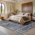 thumbnail image 3 of 5x7 Area Rugs for Living Room Machine Washable Vintage Boho Carpet Non Slip Ultra Soft Non-Shedding Throw Rug Low Pile Lightweight Indoor Floor Carpet for Bedroom Nursery Denim, 3 of 9