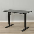 thumbnail image 4 of MXTARK Electric Standing Desk, Height Adjustable Computer Desk with Splice Board,Sit Stand Desk Home Office Ergonomic Desks, Black Finish,48", 4 of 4