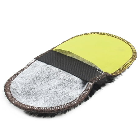 Mens Vapor Glove Shoes - Family Portable Soft Faux Fur Shoes Cleaning Tool Clean Wool Glove Black