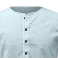 thumbnail image 5 of Dovford Mens Sleeveless Henley Shirts Casual Linen Blend Tank Tops Button Down Summer Beach Shirts for Men, 5 of 5