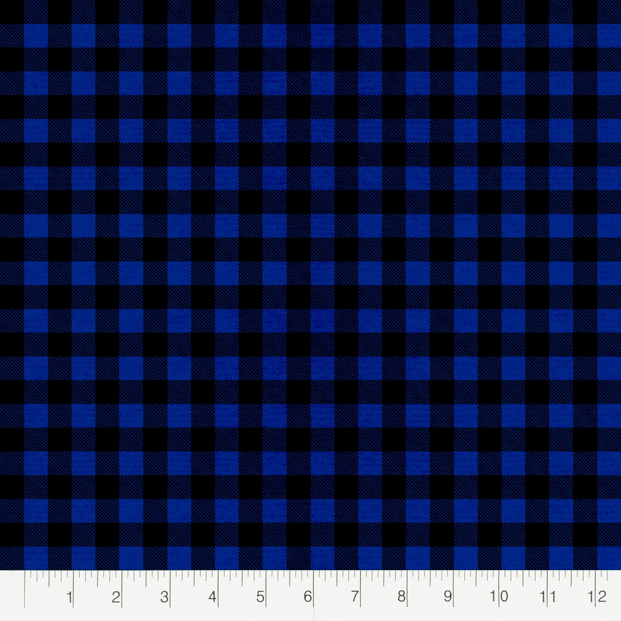 Create It 18"x21" Cotton Flannel Plaid Precut Sewing & Craft Fabric Bundle, Blue 15 Piece