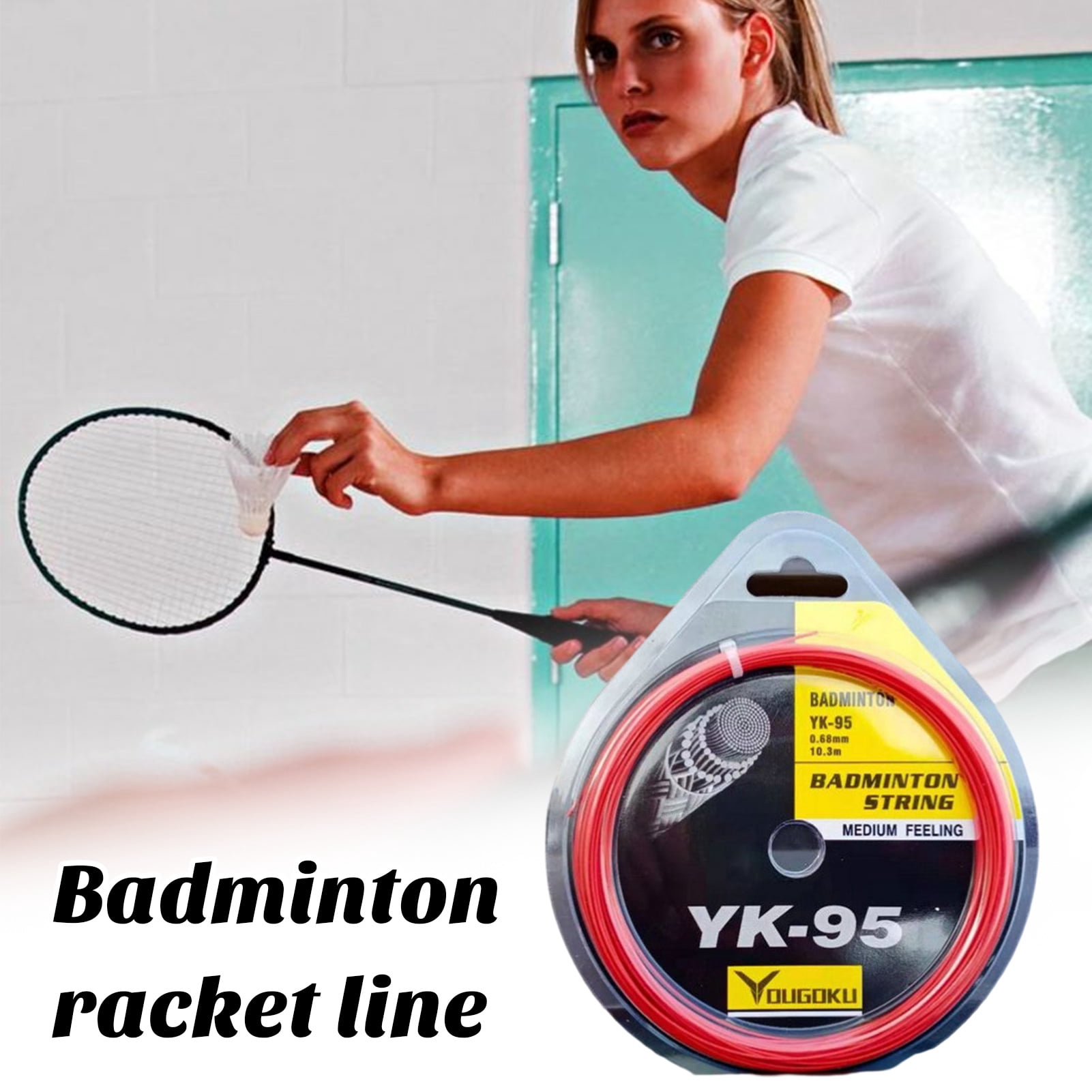 Nylon Badminton Racket String Replacement Menolana 200m Reel - 0.72mm ...