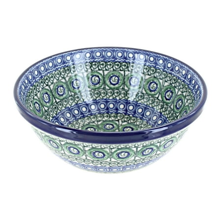 

Blue Rose Polish Pottery Indigo Cereal/Soup Bowl