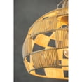 thumbnail image 2 of ELE Light & Decor Dome Coastal Rattan Pendant Light with Plug-in in Beige, 2 of 13