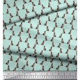 thumbnail image 4 of Soimoi Poly Georgette Fabric Cane Corso Dog Fabric Prints by Yard 42 Inch Wide, 4 of 5