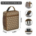 thumbnail image 3 of Elephant Insulated Lunch Bag Box Men Reusable Lunch Tote Bag with Water Bottle Holder Cooler Tote Bag Office Hiking, 3 of 6
