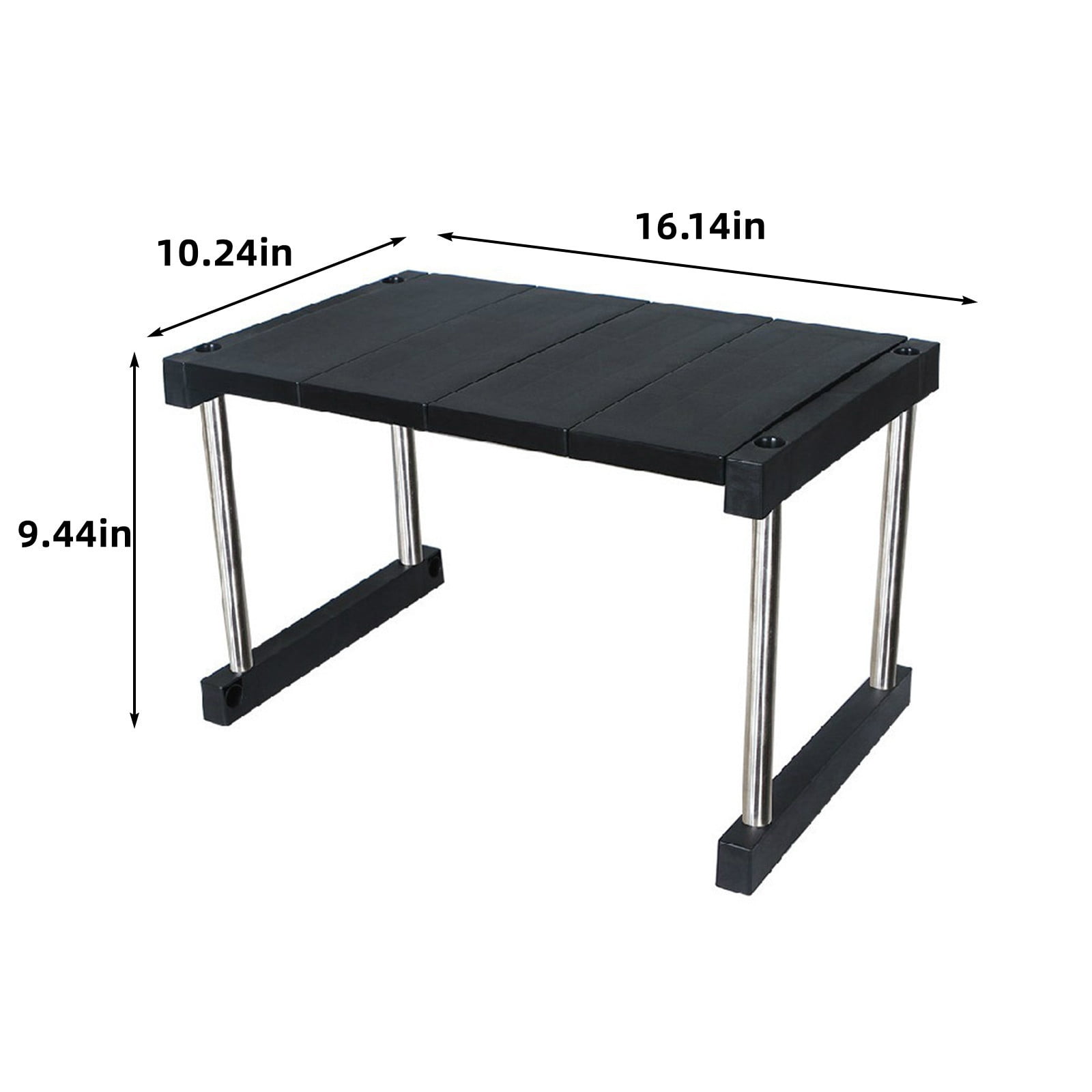 1Pcs Cabinet Shelf Expandable Height Adjustable Organizer Riser for Kitchen Cabinet Pantry Cupboard Under Sink Countertop Organization Storage Space Saver Stackable Heavy Duty Metal,Bathroom