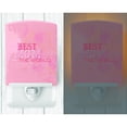 thumbnail image 2 of Caroline's Treasures BB5419CNL The Best Mom in the World Pink Ceramic Night Light, 6x4x3", multicolor, 2 of 2