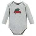 thumbnail image 3 of Hudson Baby Cotton Long-Sleeve Bodysuits, 3- Pack, Newborn- 24 Months, 3 of 5