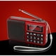 thumbnail image 1 of Radio Portátil FM/AM(MW)/SW/USB/Micro-SD/MP3, Estación de Radio con Botones Grandes y Pantalla Grande, Radio Portátil Recargable Batería 1200 mAh (Azul), 1 of 4