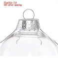 thumbnail image 4 of Triani 12Pcs Hanging Clear Plastic Fillable Ornaments Balls 2.36 inch Round Clear Ball Ornament with Lid Transparent Christmas Decoration Baubles, 4 of 6