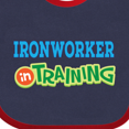 thumbnail image 4 of Inktastic Future Ironworker in Training Boys or Girls Baby Bib, 4 of 4
