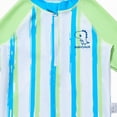 thumbnail image 5 of TOWED22 Toddlers Baby Boys 3-Piece Swimsuit Set Swimwear Bathing Suit Rash Guards with Hat UPF 50+ Blue,5-6 Y, 5 of 9