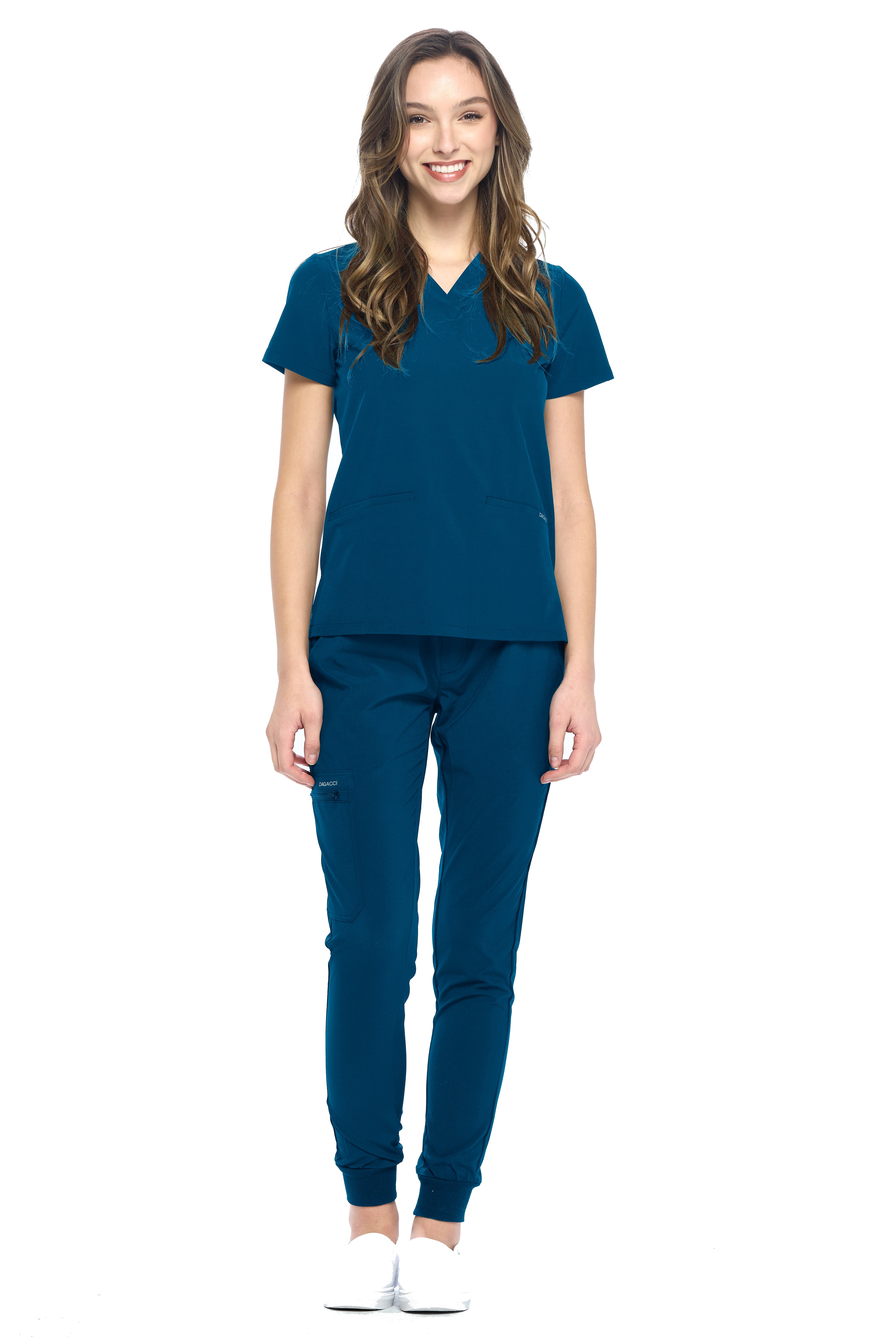 Dagacci Medical Uniform 4Way Stretch Jogger Unisex Scrub Set
