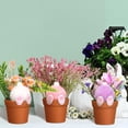thumbnail image 7 of Easter Flower Pot, Plush Bunny Potted, Easter Bunny Planter, Easter Decorations, Faux Easter Bonsai, Bunny Butt Planter, Easter Table Centerpiece for Home Office Decor, 7 of 7
