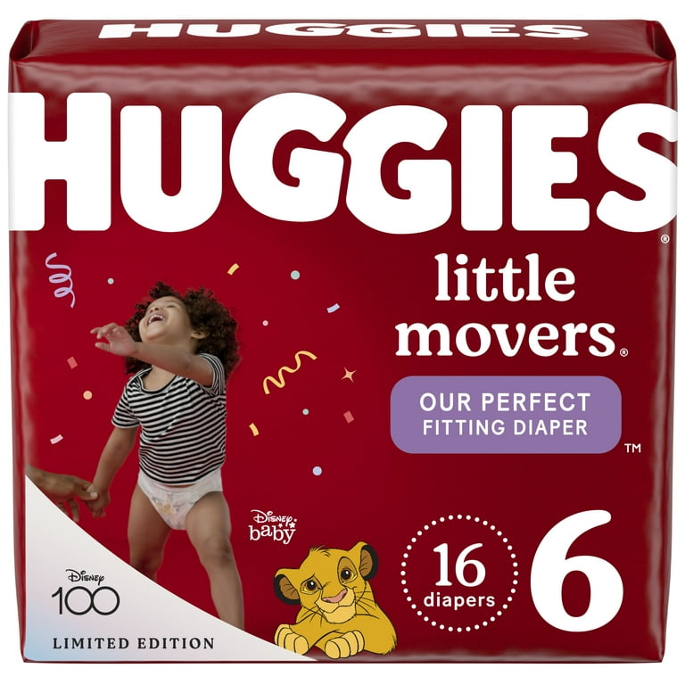 Huggies Little Movers Size 6 NEW DESIGNS 