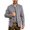 A#Grey639, variant on Men's Mandarin Brass Button Wool Blazers Full Tailored Tops Gathering Tees