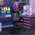 thumbnail image 7 of WYDK Gaming Chair, Video Game Chair with Footrest and Massage Lumbar Support, Ergonomic Computer Chair Height Adjustable with Swivel Seat and Headrest (Dark Black), 7 of 7