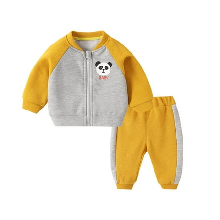 

KI-8jcuD 6-9 Months Baby Girl Clothes Winter Children Kids Toddler Baby Boys Girls Long Sleeve Cute Cartoon Animals Coats Outwear Patchwork Sweatshirt Trousers Pants Tracksuit Outfit Set 2Pcs Clothe
