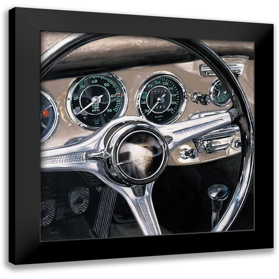 Brook, Francis 12x12 Black Modern Framed Museum Art Print Titled - Bianco Corsa