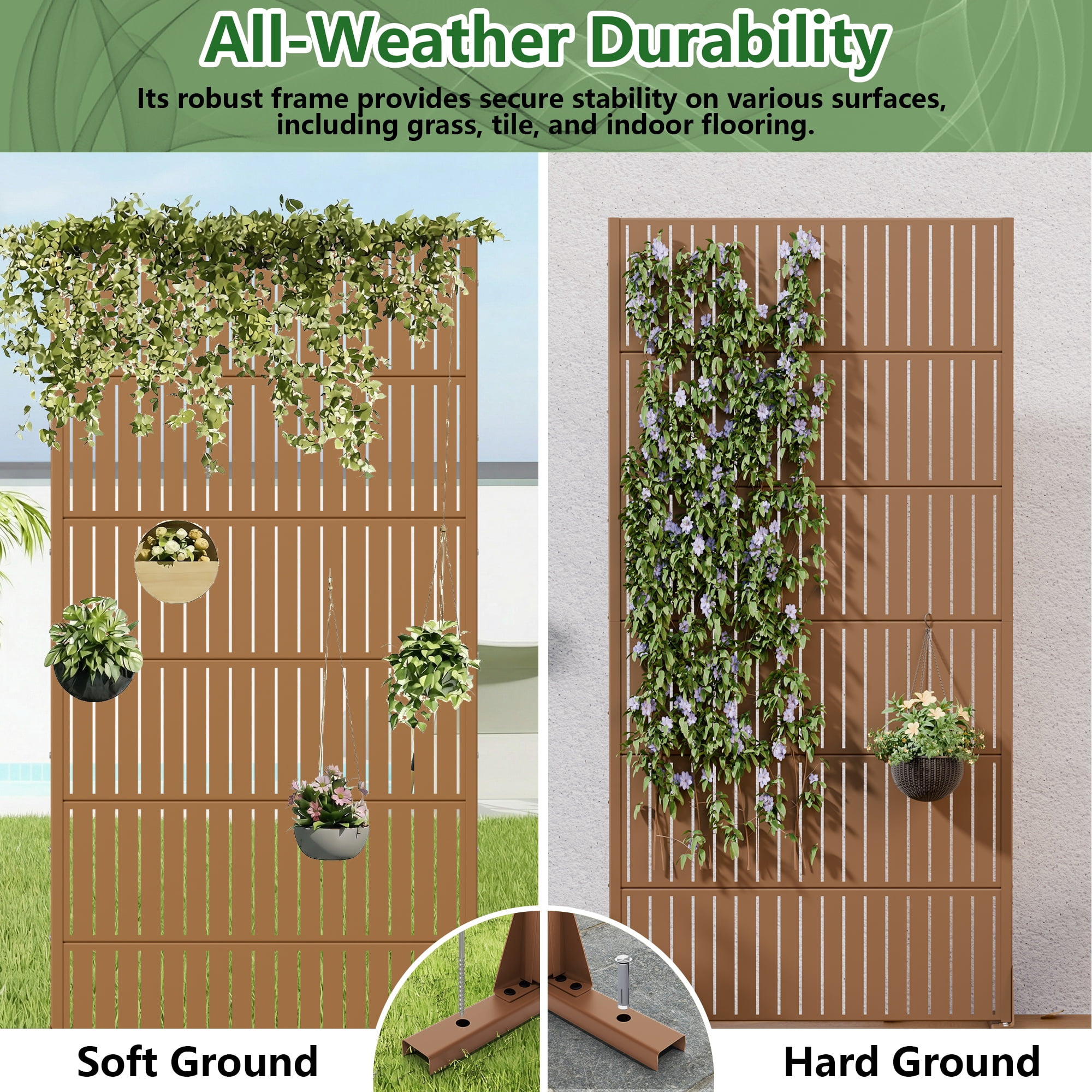 Privacy Metal Screen Fence Panel