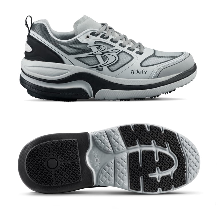GDFEY Ion Sneakers Crosstrainers Mens 9 Gray Athletic‎ Shoes Arch Support Gravity Defyer Men main image 4