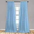 thumbnail image 5 of Ambesonne Winter Curtains, Snowflakes Falling, Pair of 28"x95", Blue White, 5 of 5