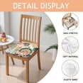 thumbnail image 2 of Tropical Pioneer Flower Pattern Seat Covers for Dining Room Chairs Set Of 4,Stretch Printed Washable Chair Seat Cover with Elastic Ties and Button,Removable Waterproof Couch Cushion Covers, 2 of 6