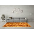 thumbnail image 3 of Ahgly Company Indoor Round Abstract Yellow Modern Area Rugs, 8' Round, 3 of 4