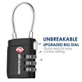 thumbnail image 5 of Candado de Seguridad GIVERARE JSTSA822B2 TSA Combinacion 3 Digitos Cable Acero 2 Unidades, 5 of 5